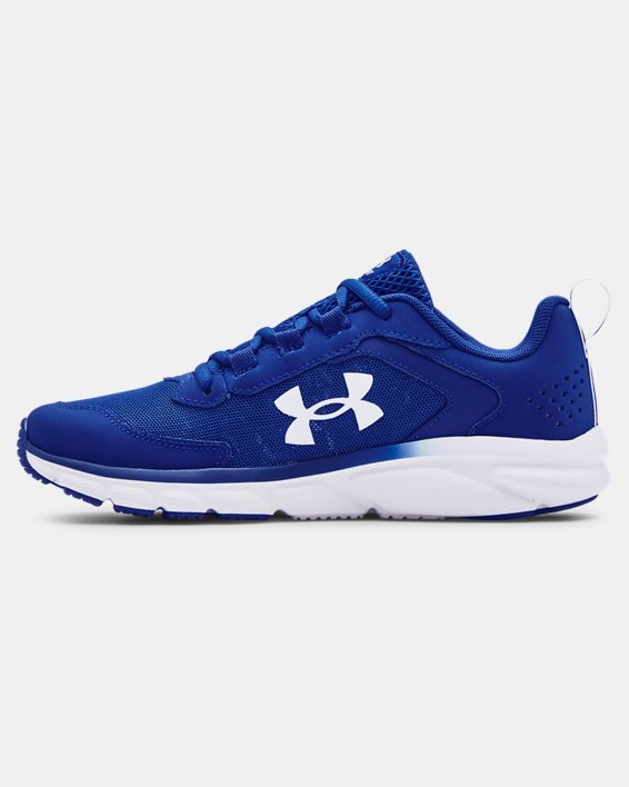Boys' Grade School UA Assert 9 Running Shoes, Blue, pdpMainDesktop image number 1